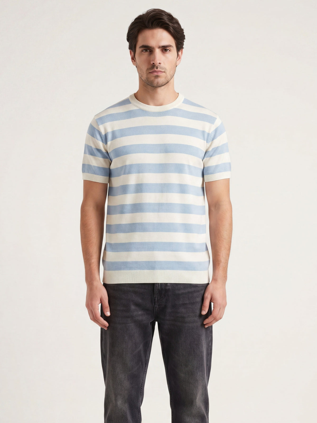 Resort Stripe Knit T-Shirt