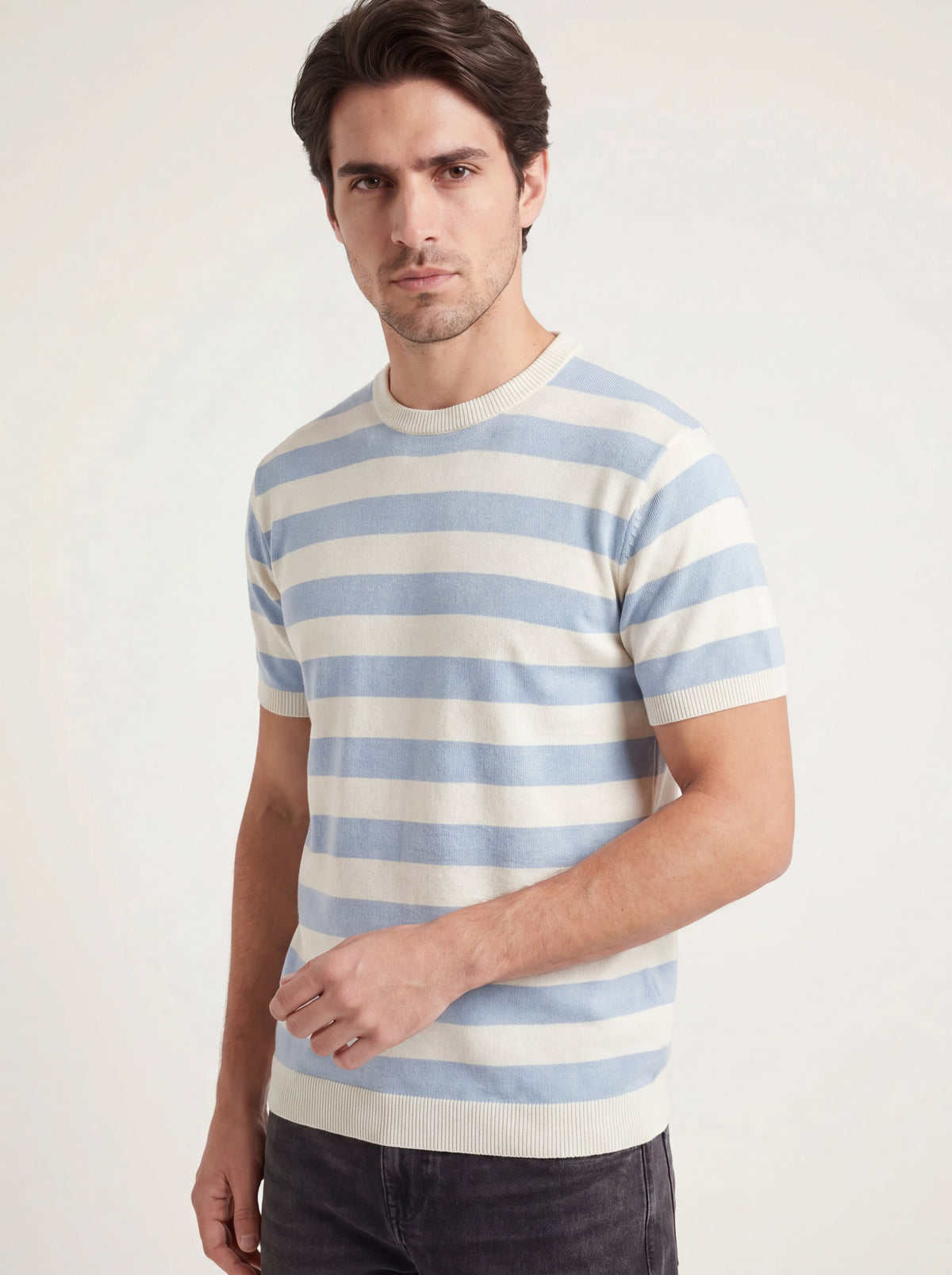 Resort Stripe Knit T-Shirt